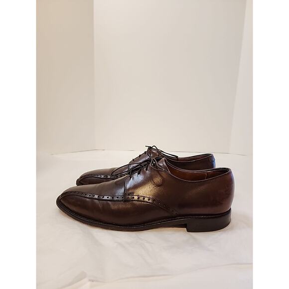 Allen Edmonds mens 10 D Wendell Oxford Dress Shoes Brown Leather Lace Up main image 15